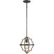 Socorro 1 Light 10.5 inch Stardust Mini-Pendant Ceiling Light