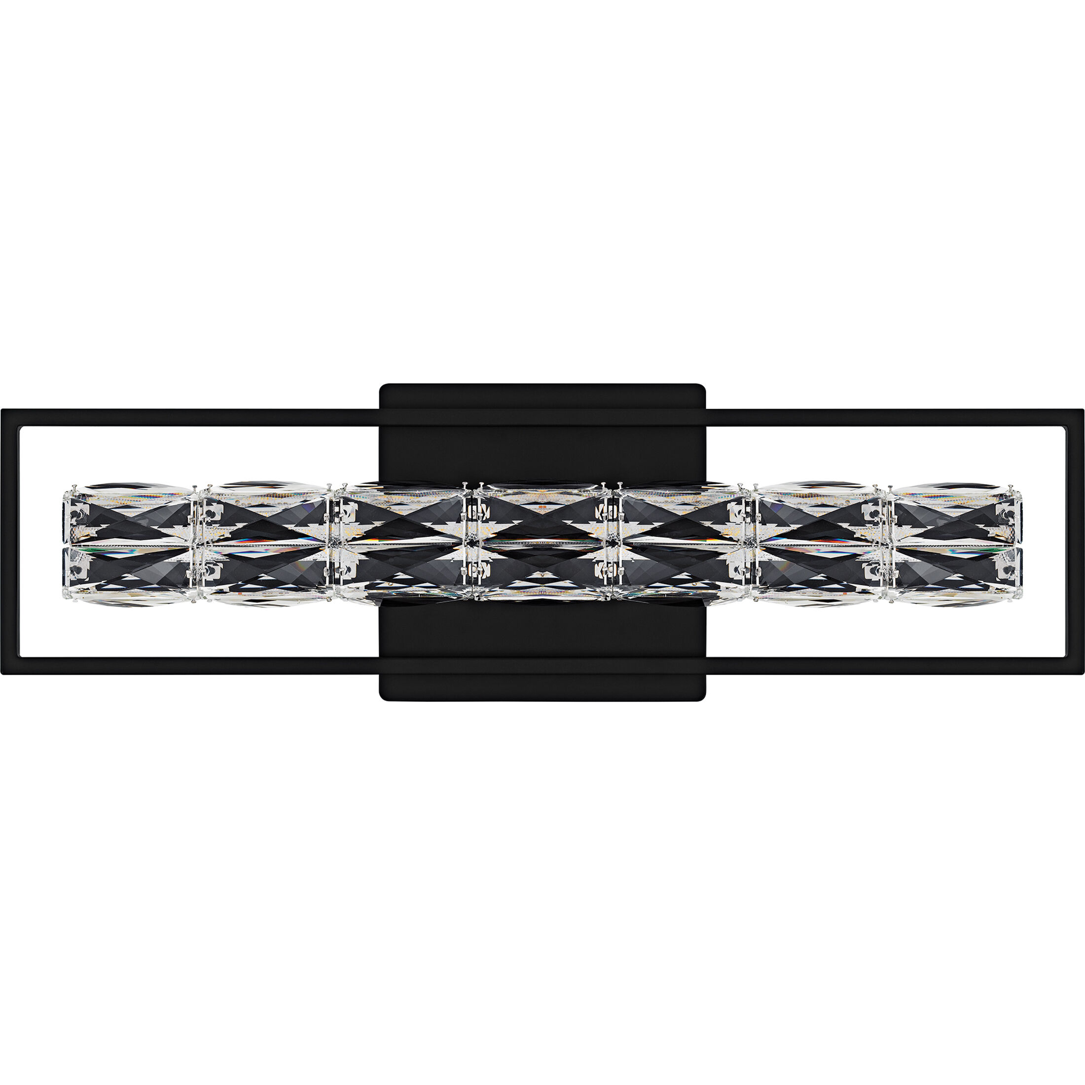 Dazzle LED 24 inch Matte Black Bath Light Wall Light, Medium