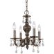 Paris Market 4 Light 13.5 inch Venetian Bronze Mini Chandelier Ceiling Light in Clear Spectra