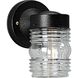 Utility Lantern Outdoor Wall Lantern in Black