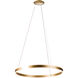 Gianni 32 inch Brushed Champagne Pendant Ceiling Light