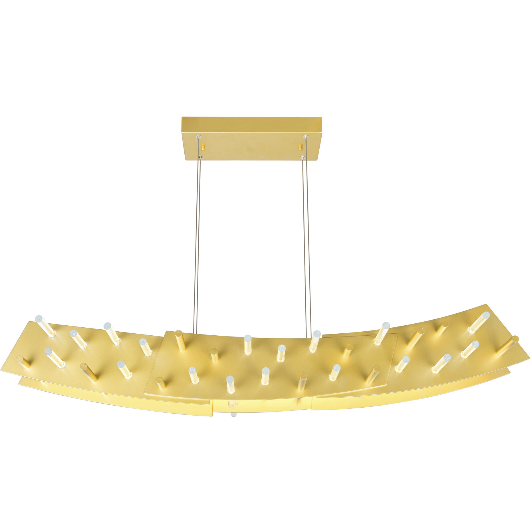 Gondola LED 40 inch Satin Gold Island/Pool Table Light Ceiling Light