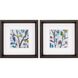 Florals Collection Blue Framed Art