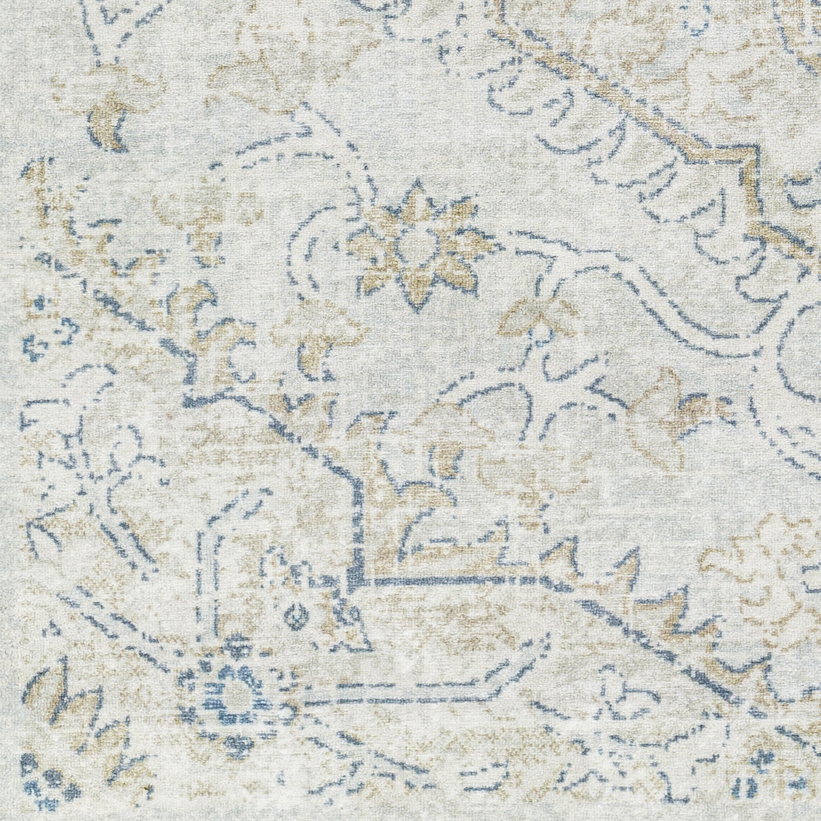 Hera 84 X 63 inch Light Grey Rug, Rectangle