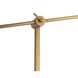 Astrid 54.69 inch 5.00 watt Metal Shade/Vintage Brass Floor Lamp Portable Light
