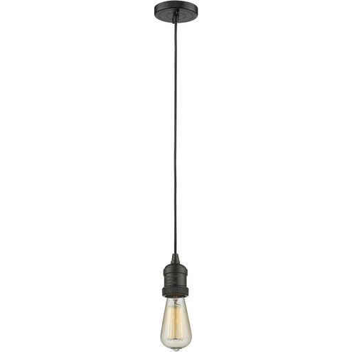 Franklin Restoration Oxford LED 7.5 inch Oil Rubbed Bronze Mini Pendant Ceiling Light in Clear, Franklin Restoration