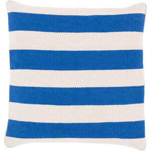 Bold Geo 18 inch Ivory, Bright Blue Pillow Kit