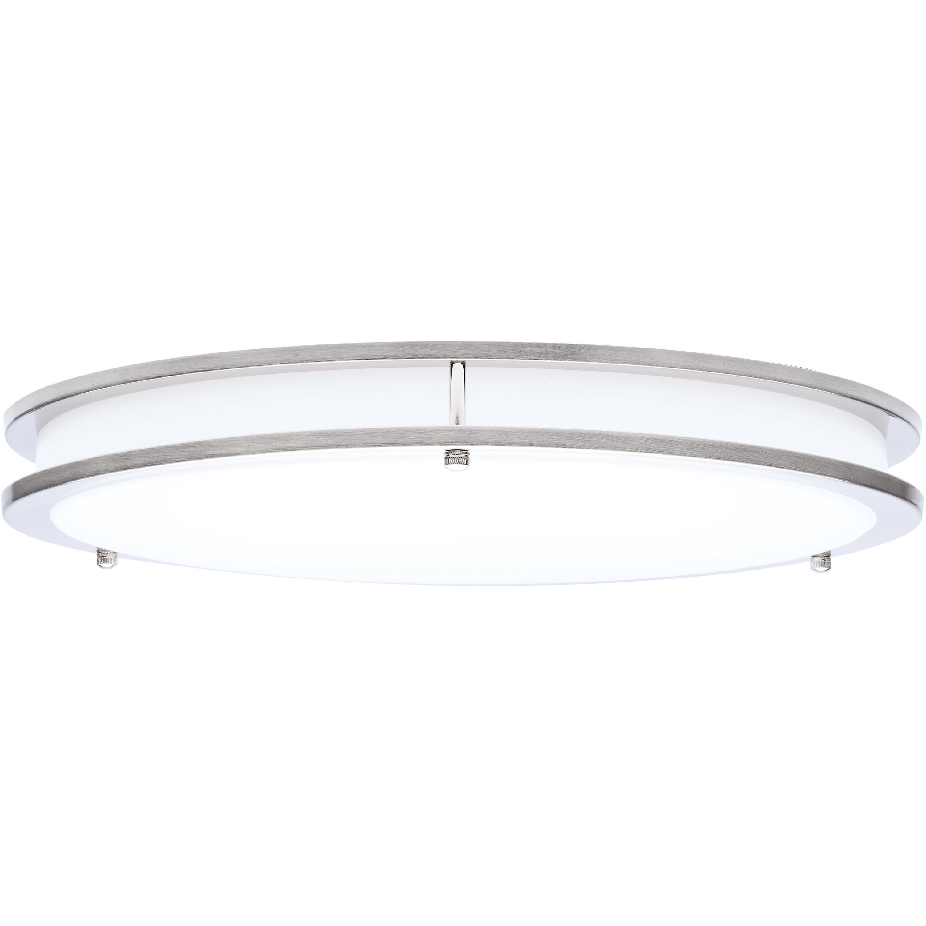 Glamour LED 16.93 inch Brushed Nickel Flush Mount Ceiling Light