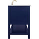 Metropolis 48 X 22 X 34 inch Blue Vanity Sink Set