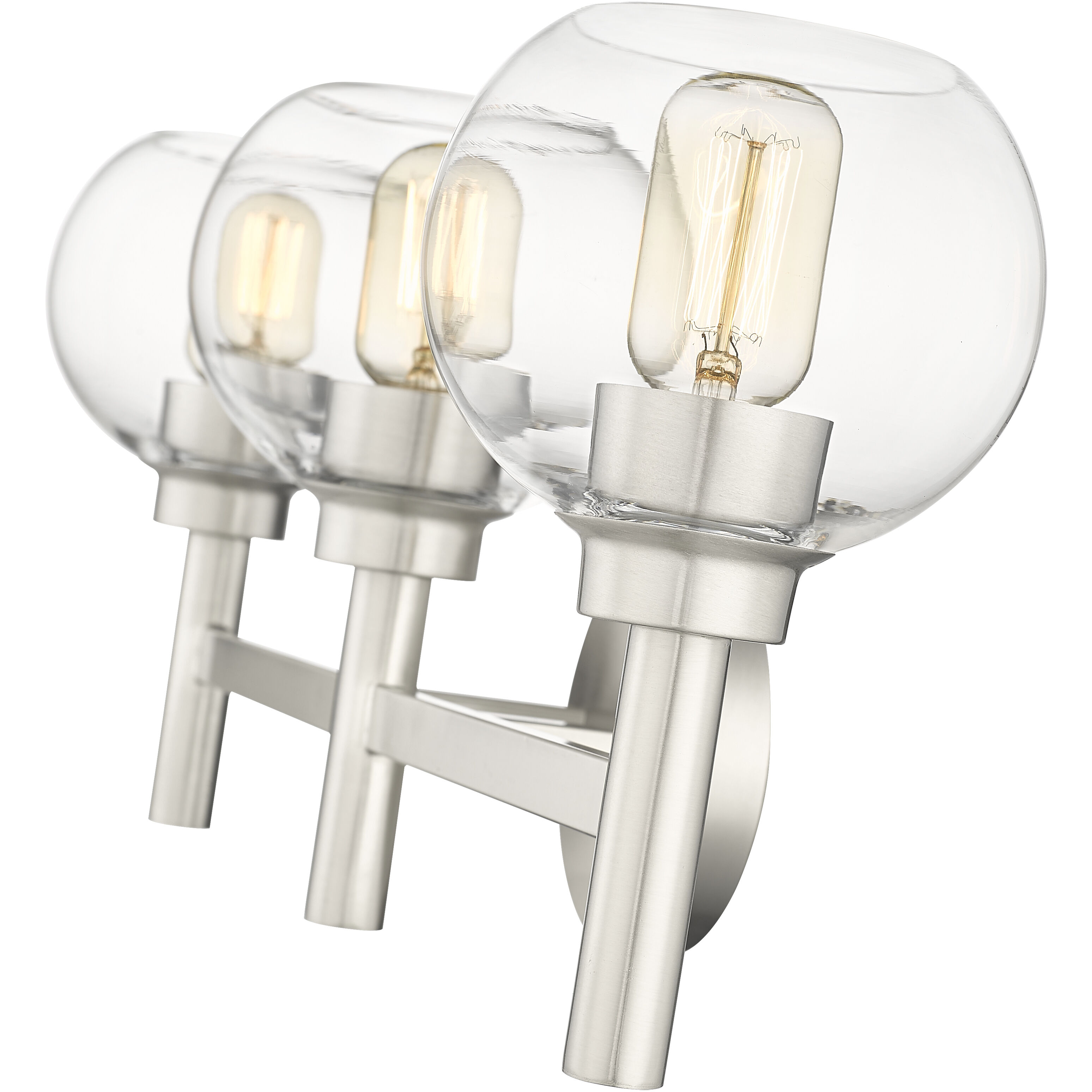 Sutton 3 Light 23.75 inch Brushed Nickel Vanity Wall Light