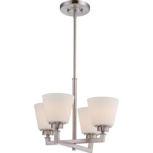 Mobili 4 Light 18 inch Brushed Nickel Chandelier Ceiling Light