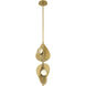 Pod LED 8.25 inch Legacy Brass Pendant Ceiling Light