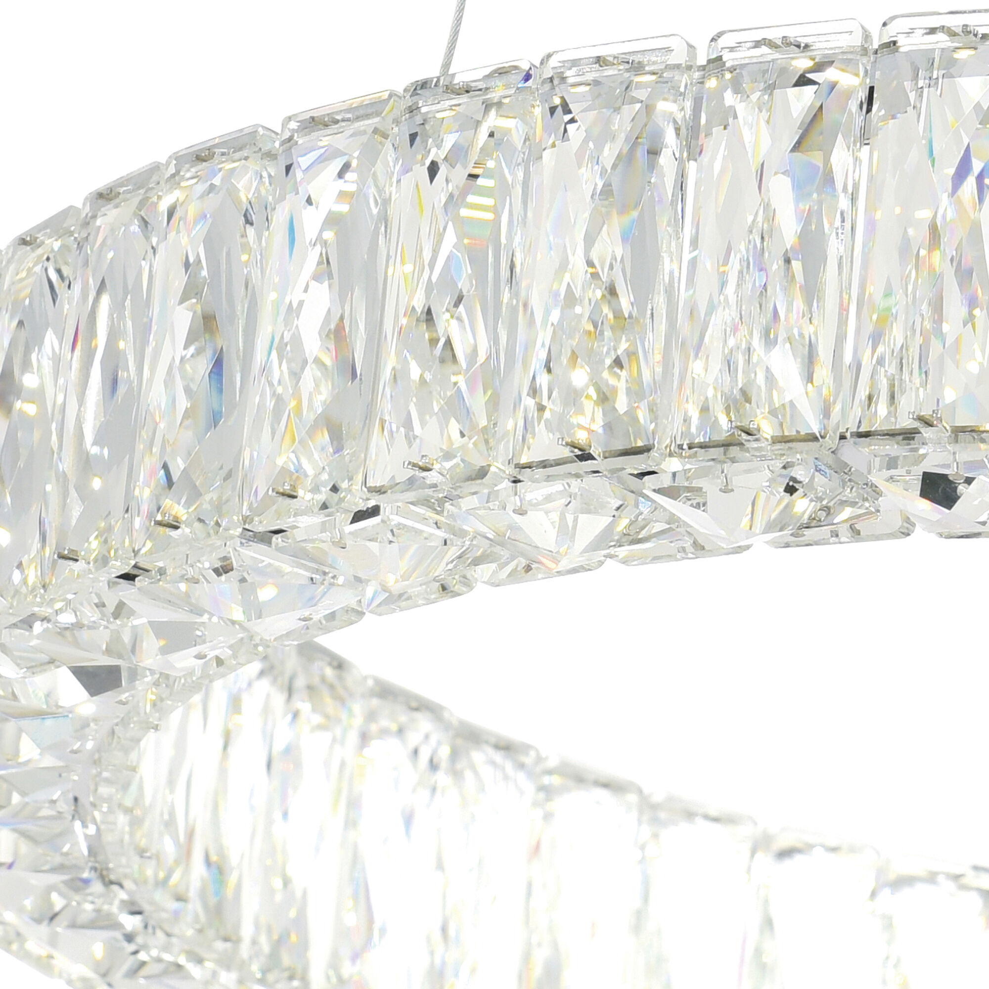 Madeline LED 32 inch Chrome Down Chandelier Ceiling Light