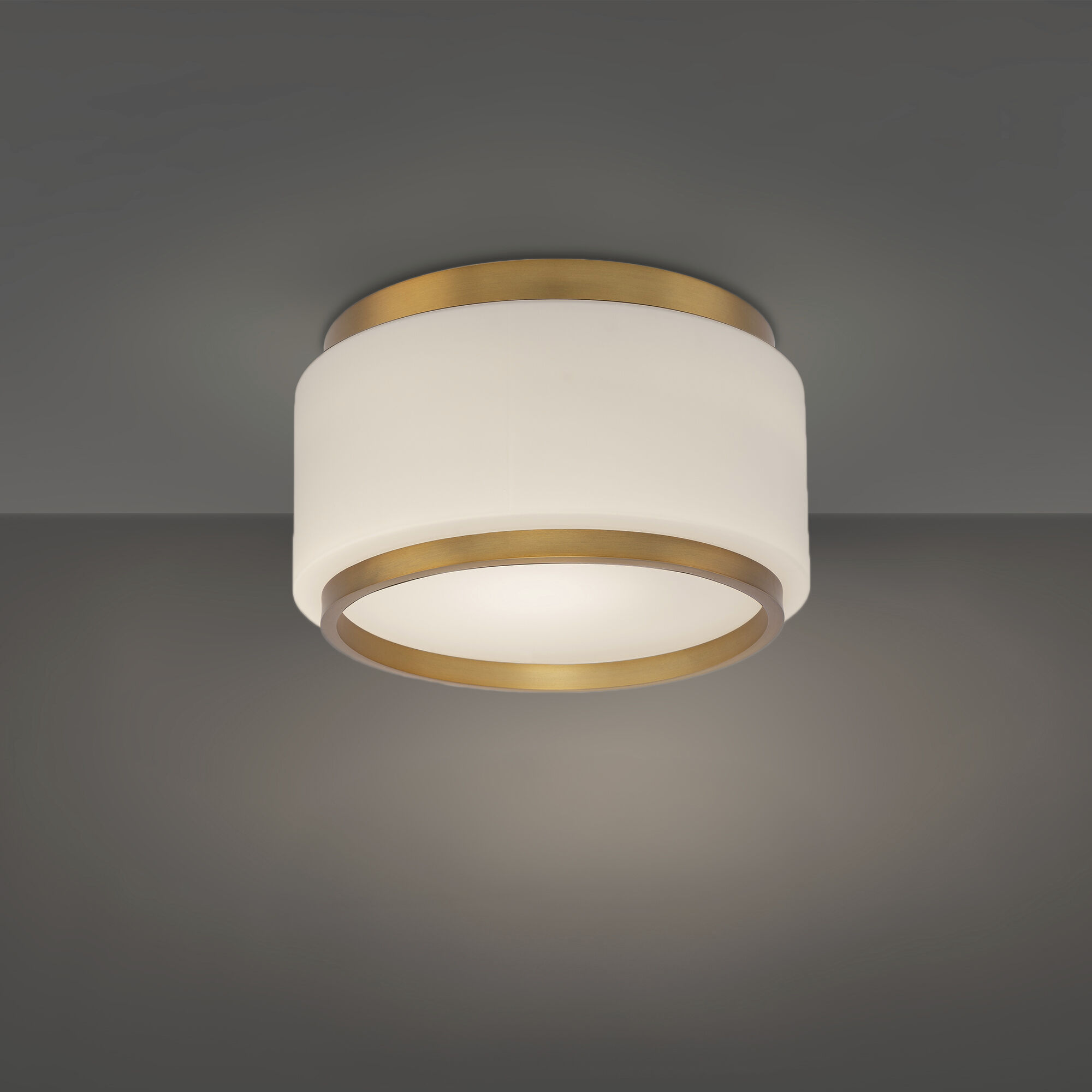 Preston LED 15.8 inch Aged Brass Indoor Ceiling Lighting in 4000K