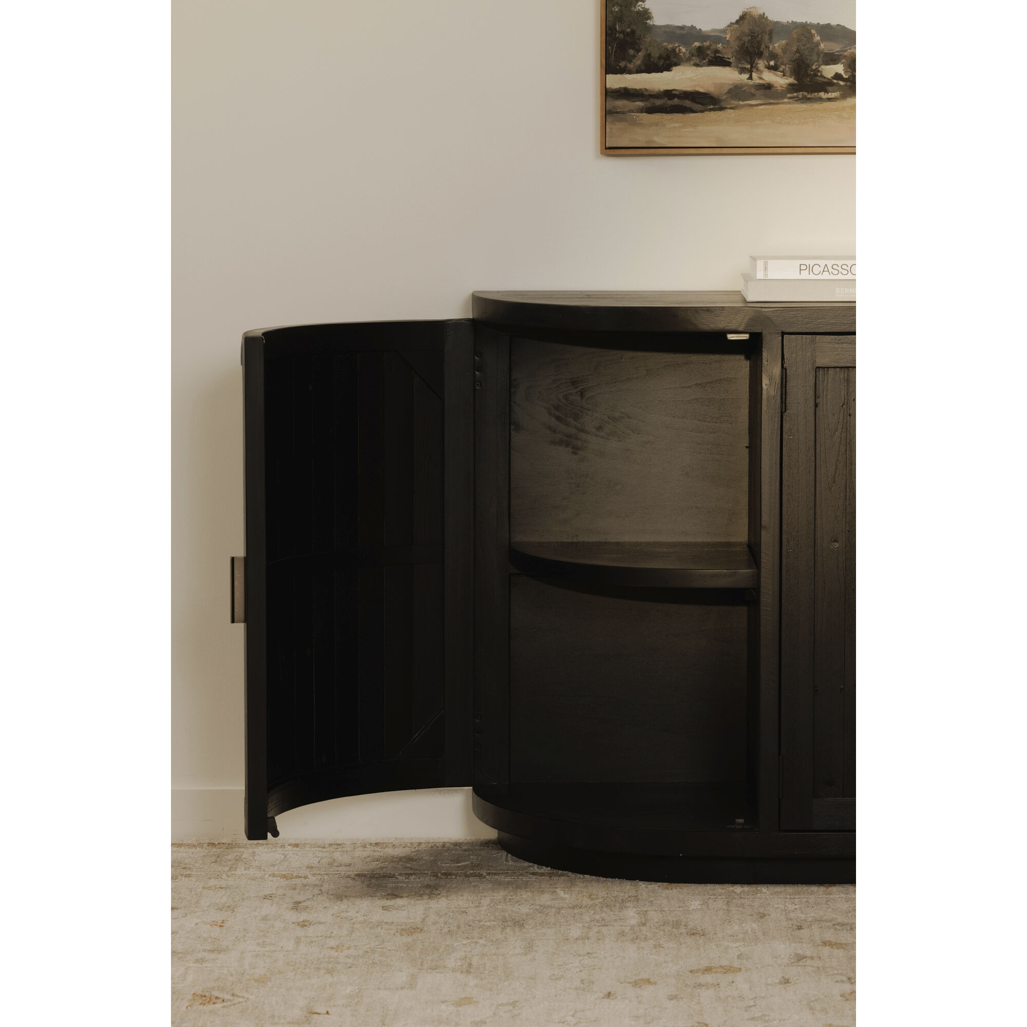 Nicola 71 X 35 inch Black Sideboard