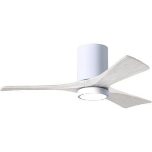 Atlas Irene-3HLK 42 inch Gloss White with Matte White Blades Ceiling Fan, Flush Mounted