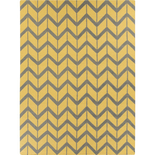 Fallon 132 X 96 inch Bright Yellow, Charcoal Rug
