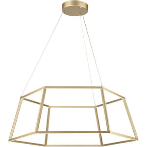 Minimalist LED 23.25 inch Soft Gold Chandelier Ceiling Light