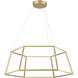 Minimalist LED 23.25 inch Soft Gold Chandelier Ceiling Light