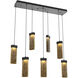 Parallel LED 44.2 inch Matte Black Linear Pendant Ceiling Light in Bronze Granite, 2700K LED, Multi-Port