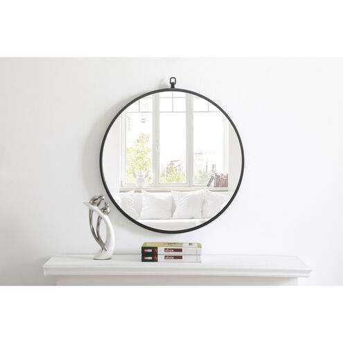 Eternity 24 X 24 inch Black Wall Mirror