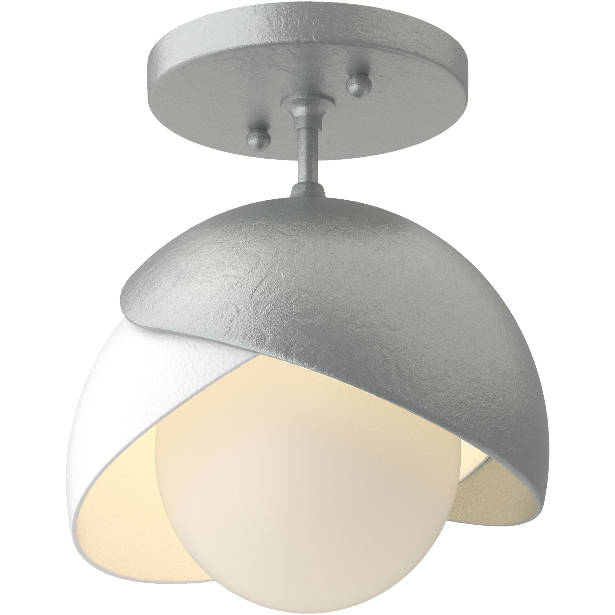 Brooklyn 1 Light 6 inch Vintage Platinum and Vintage Platinum Semi-Flush Ceiling Light