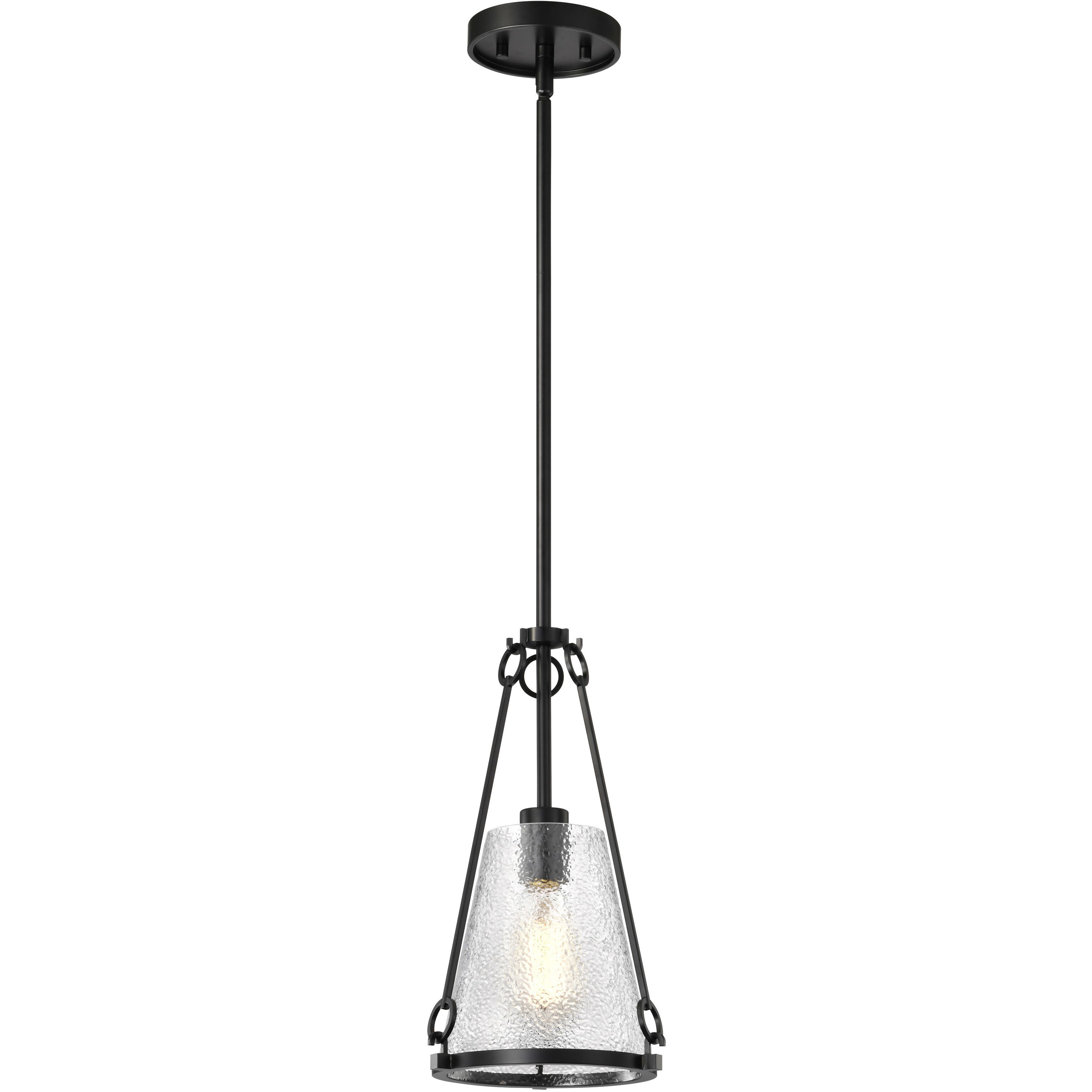 Valentine 8 inch Black Pendant Ceiling Light
