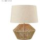 Vavda 19.5 inch 60 watt Natural Table Lamp Portable Light