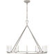 Chapman & Myers Darlana 12 Light 40 inch Polished Nickel Single Ring Chandelier Ceiling Light, Large