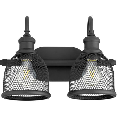 Omni 2 Light 15 inch Noir Vanity Light Wall Light