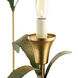 New Traditional 9 Light Spartina Gold and Palmetto Chandelier Ceiling Light