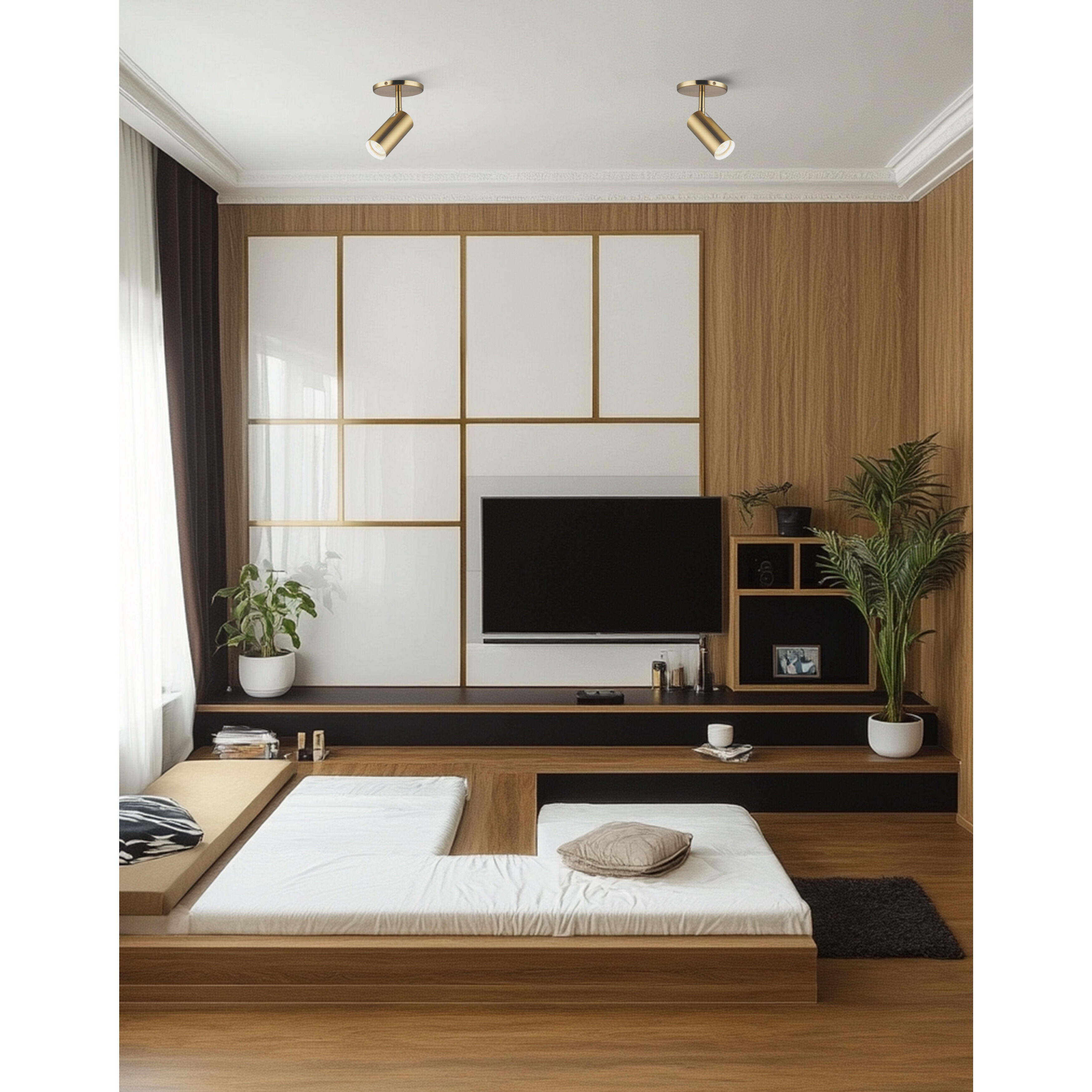 Stanly Aged Brass 50.00 watt 1 Light Spotlight