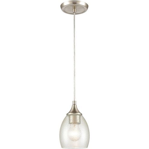Miranda 1 Light 5 inch Satin Nickel Mini Pendant Ceiling Light