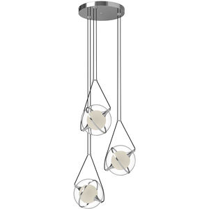 Aries 17.63 inch Chrome Chandelier Ceiling Light