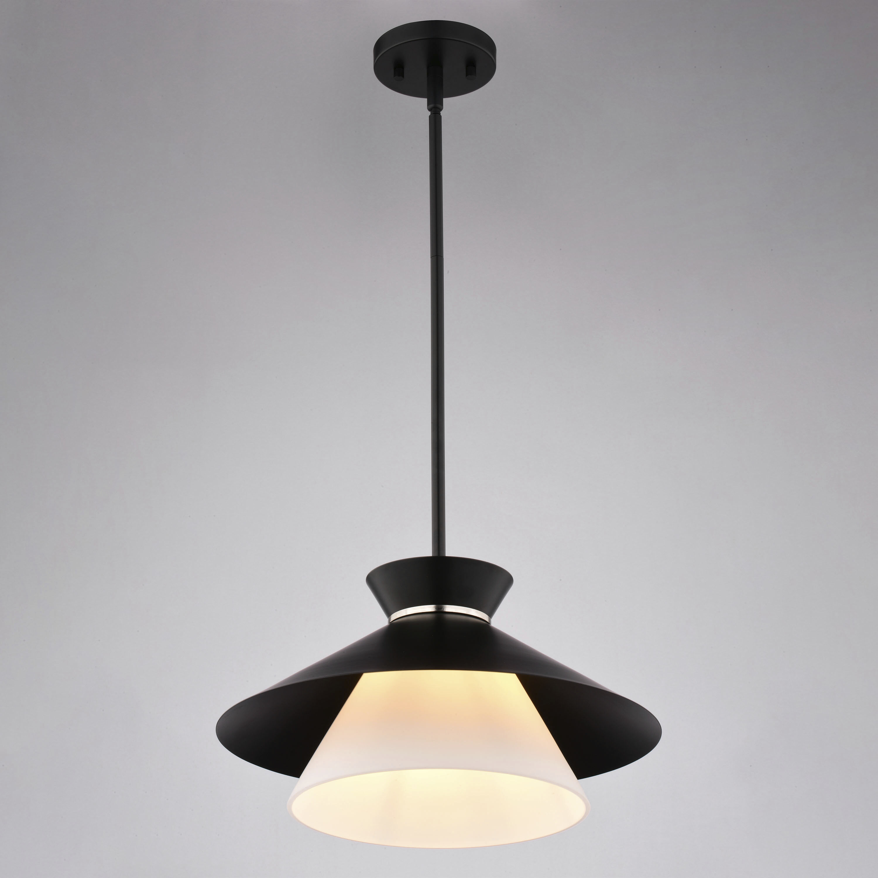 Loomis 1 Light 15.25 inch Matte Black Pendant Ceiling Light