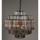 Axa 6 Light 25 inch Matte Black Chandelier Ceiling Light