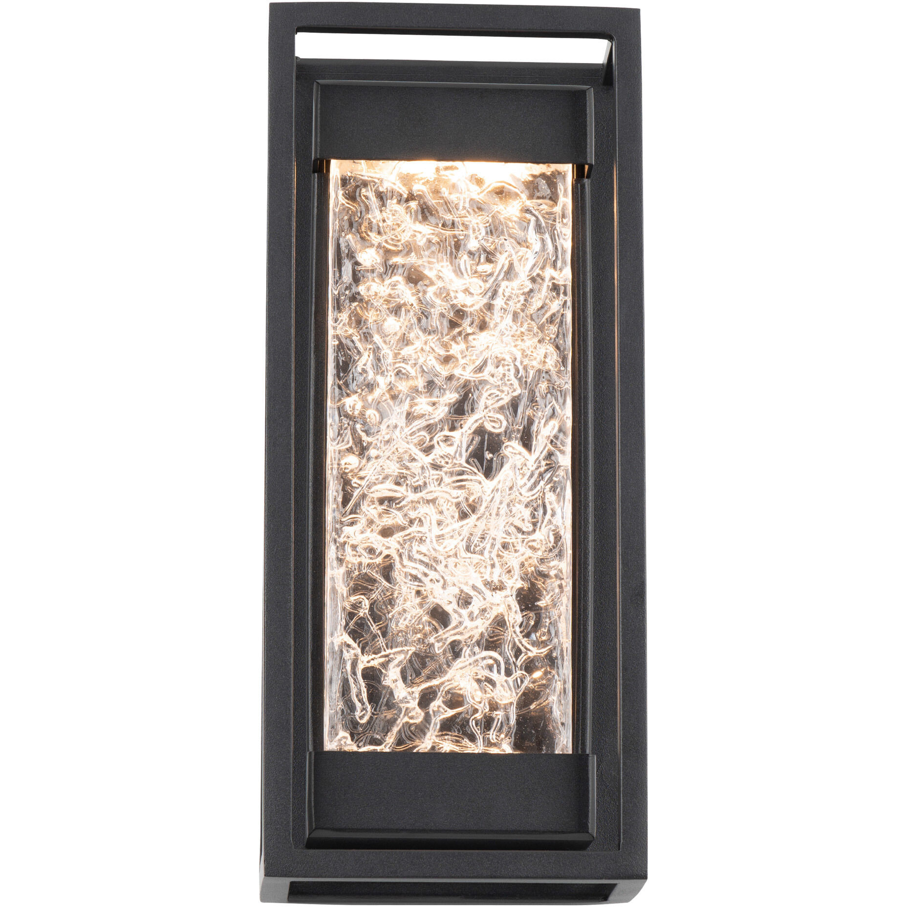 Elyse LED 12.38 inch Black Outdoor Wall Light in 12in.
