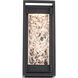 Elyse LED 12.38 inch Black Outdoor Wall Light in 12in.