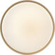 Cedric 2 Light 13 inch Lacquered Brass Semi-flush Mount Ceiling Light