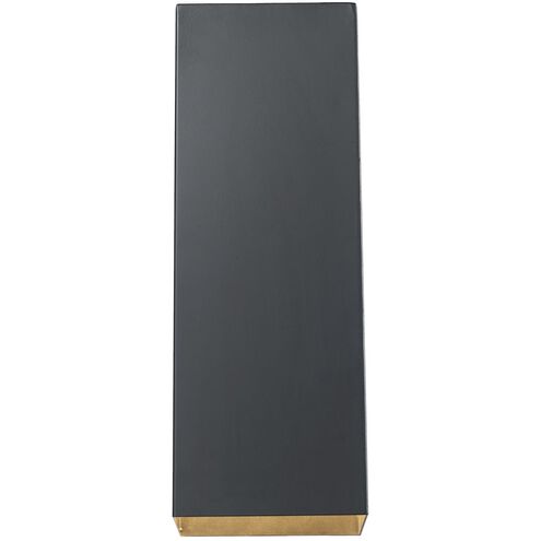 Oro 1 Light 14 inch Matte Black Outdoor Wall Light