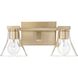 Gilford 2 Light 14.5 inch Champagne Gold Vanity Light Wall Light
