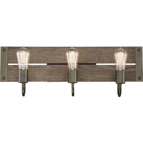 Winchester 3 Light 24 inch Bronze Vanity Light Wall Light