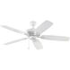 Colony 52 52 inch Matte White Ceiling Fan