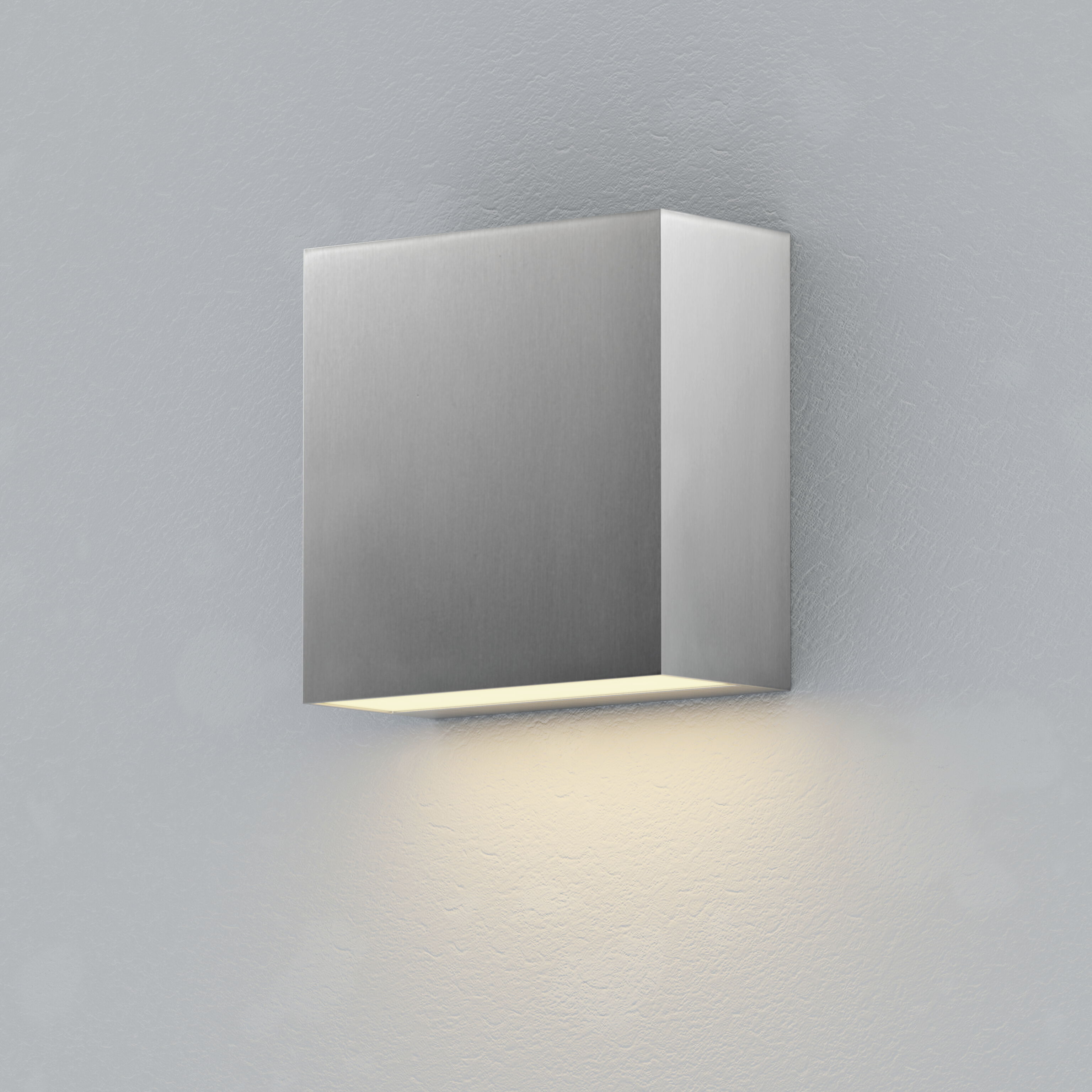 Cubed LED 5.5 inch Satin Aluminum Outdoor Wall Sconce