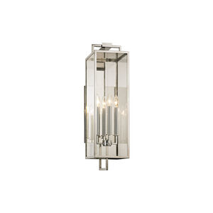 John 4 Light 29 inch Polished Stainless Outdoor Wall Sconce