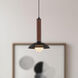 Alora Mood Arden LED 6 inch Matte Black/Opal Glass Pendant Ceiling Light