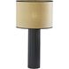 Primrose 28.75 inch 150.00 watt White Ribbed Ceramic Table Lamp Portable Light