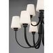 Shelter 9 Light 30 inch Black Chandelier Ceiling Light