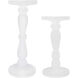 Anita 10.6 X 5.1 inch Candleholder in Frosted Clear