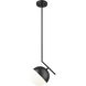 Realm Sphere 1 Light 10.75 inch Matte Black Pendant Ceiling Light